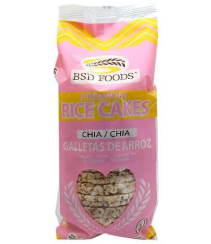 GALLETA DE ARROZ Y CHIA 72 G BSD FOODS