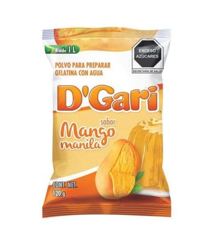 GELATINA DGARI SABOR MANGO 120 GR