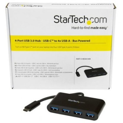 STARTECH  HUB CONCENTRADOR USB-C 3.0 USB-C MACHO - 4X USB A HEMBRA 5000 MBIT-S NEGRO - Image 6