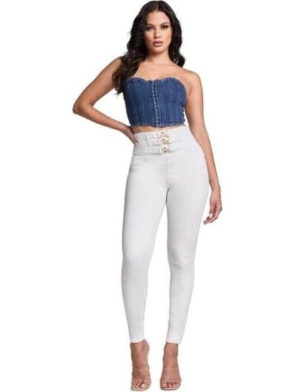 JEANS CINTURA SUPERALTA BLANCO SEVEN JEANS