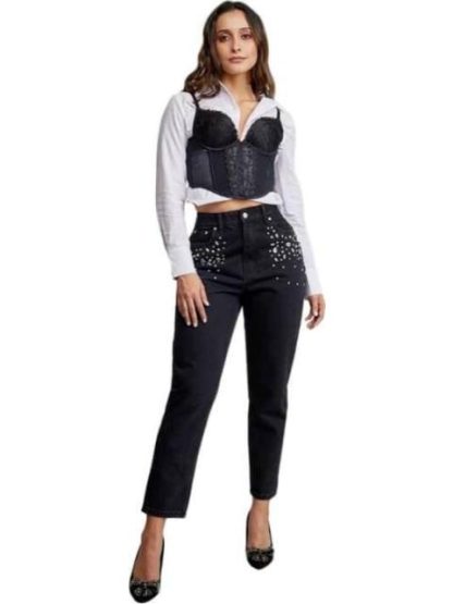 JEANS MOM CINTURA ALTA NEGRO ATMOSPHERE DNM - Image 6