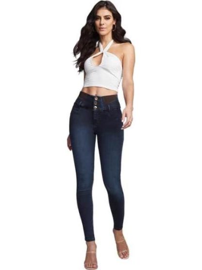 JEANS SUPERSKINNY CINTURA ALTA GRIS SEVEN JEANS