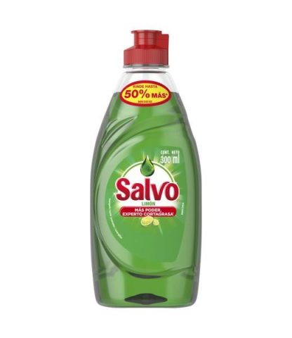 LAVATRASTES SALVO LIQUIDO LIMON BOTELLA 300 ML