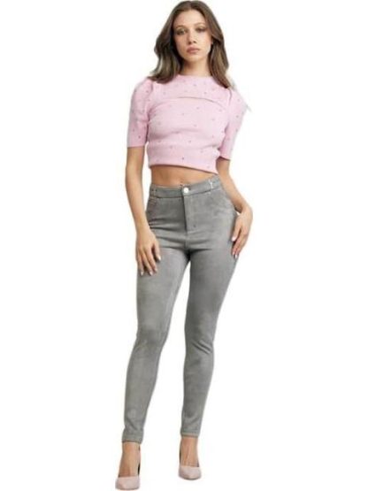 LEGGINGS CINTURA ALTA GRIS HOLLY LAND - Image 3