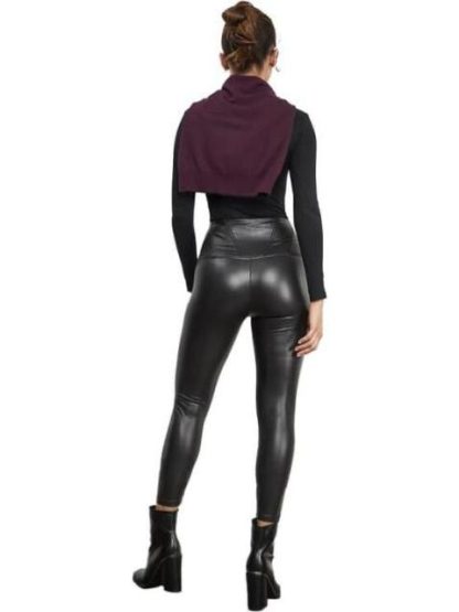 LEGGINGS EFECTO PIEL NEGRO HOLLY LAND - Image 2