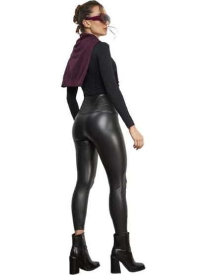 LEGGINGS EFECTO PIEL NEGRO HOLLY LAND - Image 4