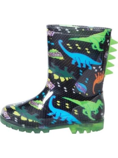 BOTA DE LLUVIA DINOSAURIO NEGRO SCHATZ KIDS - Image 5