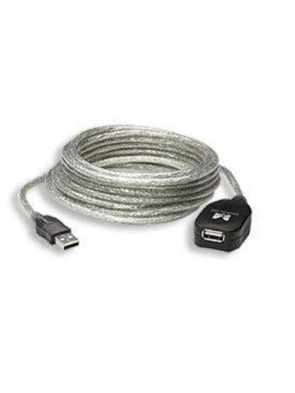 MANHATTAN CABLE USB MACHO - USB HEMBRA 5 METROS PLATA