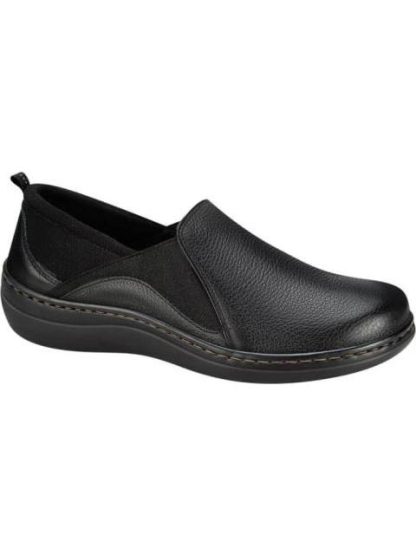 MOCASIN CHOCLO DE PIEL CON ELASTICO NEGRO FLEXI