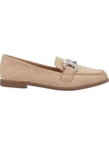 MOCASIN CON ADORNO DE PEDRERIA BEIGE SHOSH