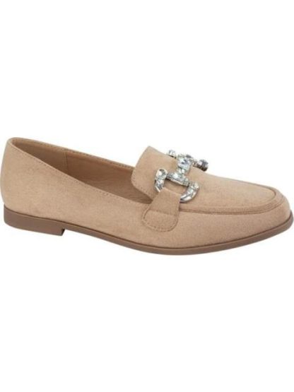 MOCASIN CON ADORNO DE PEDRERIA BEIGE SHOSH - Image 2