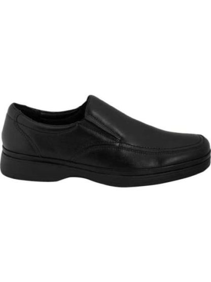 MOCASIN DE PIEL CONFORT NEGRO CALZADO PAZSTOR