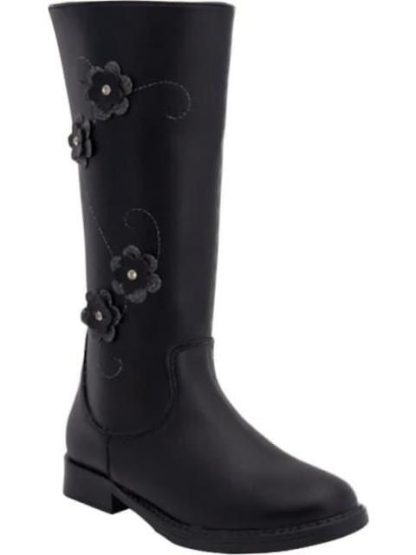 BOTA LARGA FLORES NEGRO VIVIS SHOES KIDS - Image 2