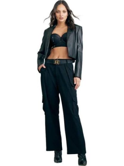 PANTALON CINTURA SUPERALTA NEGRO HOLLY LAND