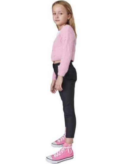 PANTALON EFECTO PIEL NEGRO HOLLY LAND KIDS - Image 4