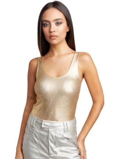 PANTIBLUSA METALICA BRILLOS DORADO HOLLY LAND PREMIUM