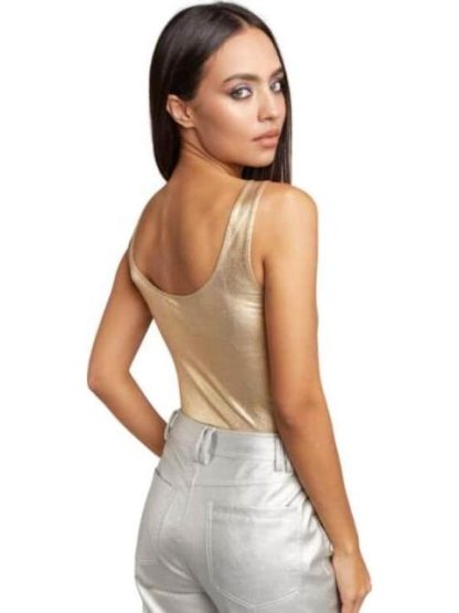 PANTIBLUSA METALICA BRILLOS DORADO HOLLY LAND PREMIUM - Image 3