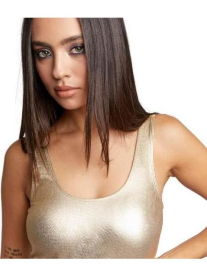 PANTIBLUSA METALICA BRILLOS DORADO HOLLY LAND PREMIUM - Image 4