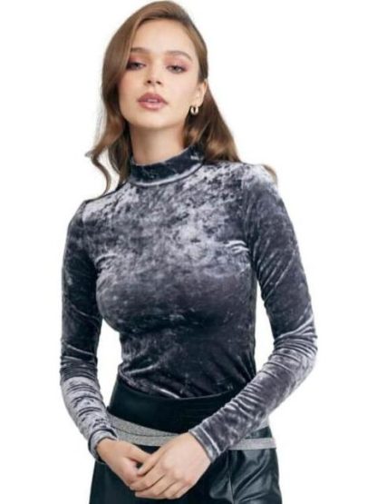 PANTIBLUSA VELOUR GRIS HOLLY LAND PREMIUM - Image 2