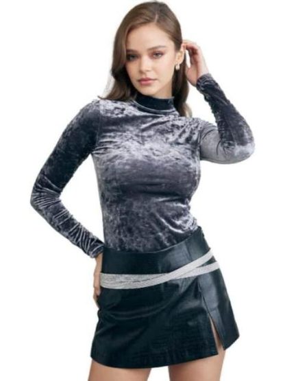 PANTIBLUSA VELOUR GRIS HOLLY LAND PREMIUM - Image 5