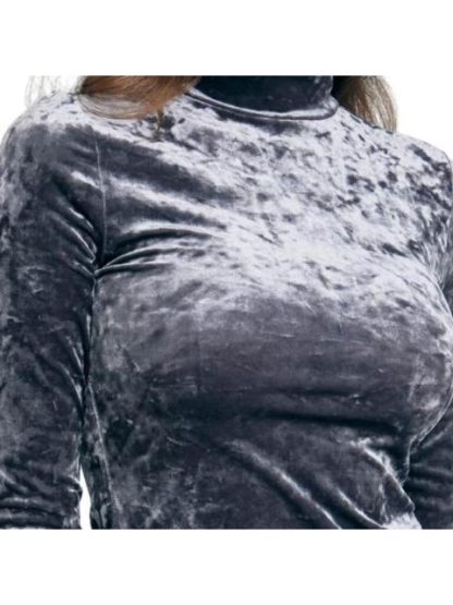 PANTIBLUSA VELOUR GRIS HOLLY LAND PREMIUM - Image 6