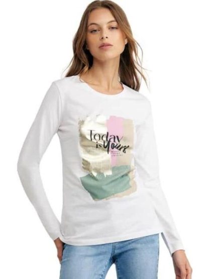 PLAYERA DAMA BLANCO HOLLY LAND