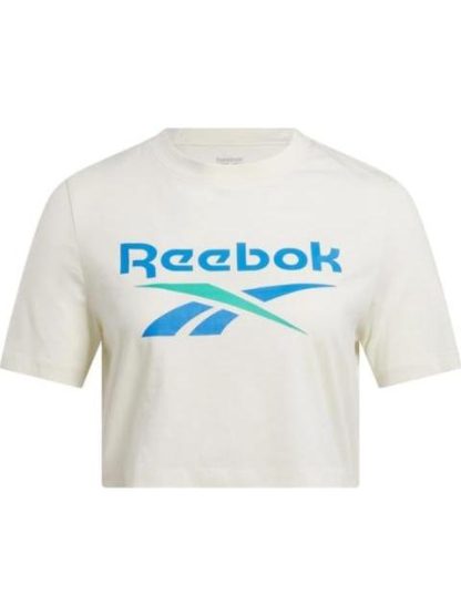 PLAYERA REEBOK IDENTITY BIG LOGO CROP TEE GRIS REEBOK