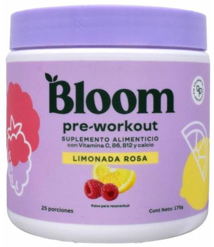 PRE WORKOUT LIMONADA ROSA 175 G BLOOM