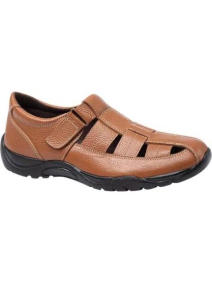 SANDALIA CASUAL AJUSTE CON VELCRO MIEL KAFE - Image 2