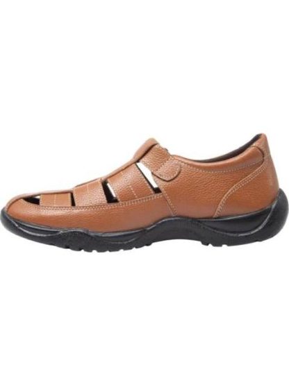 SANDALIA CASUAL AJUSTE CON VELCRO MIEL KAFE - Image 5