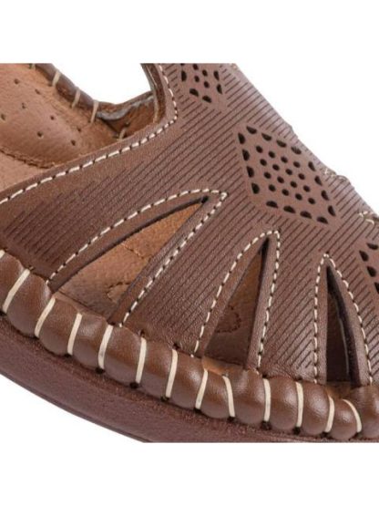 SANDALIA PESCADOR PIEL CAMEL SHOSH - Image 6