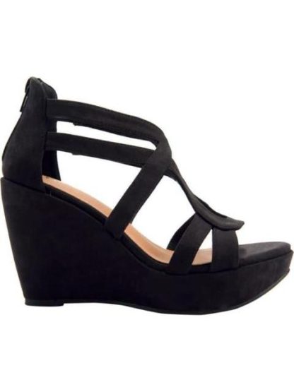 SANDALIA PLATAFORMA NEGRO VI LINE