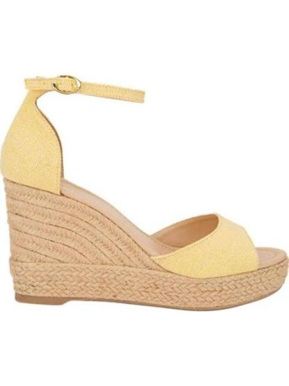 SANDALIA PLATAFORMA YUTE AMARILLO VI LINE