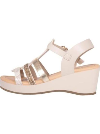 SANDALIA ROMANA CON PLATAFORMA BEIGE VIVIS SHOES KIDS - Image 5