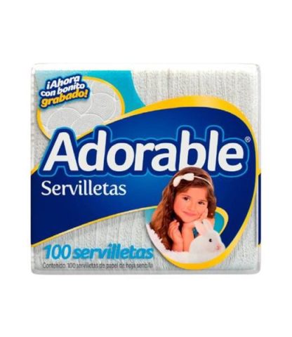 SERVILLETA ADORABLE 100 PZ