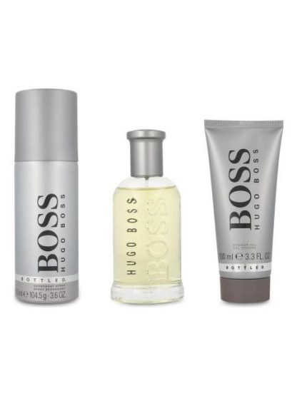 SET HUGO BOSS BOTTLED 3PZ 100ML EDT SPRAY