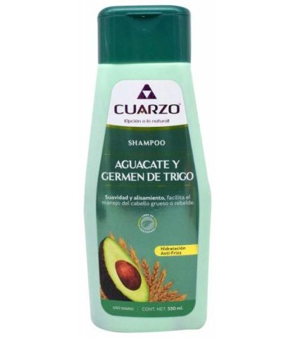 SHAMPOO AGUACATE Y GERMEN DE TRIGO 550 ML CUARZO