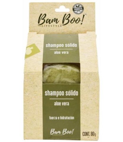 SHAMPOO SOLIDO ALOE VERA 80 G BAM BOO LIFESTYLE