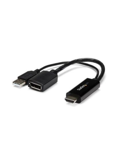 STARTECH  CONVERTIDOR HDMI MACHO - DISPLAYPORT HEMBRA 4K