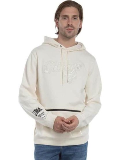 SUDADERA BULLS HOOD BEIGE NBA - Image 3