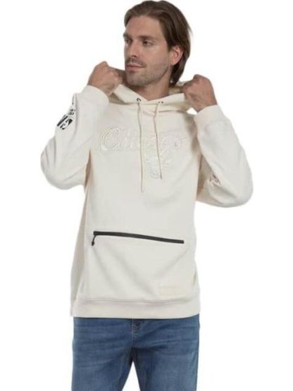 SUDADERA BULLS HOOD BEIGE NBA - Image 6