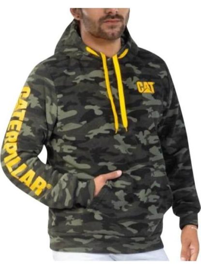 SUDADERA CAT HOODIE M VERDE CAMUFLAJE CATERPILLAR