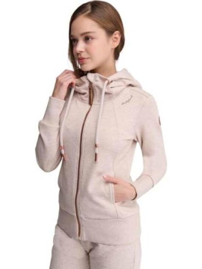 SUDADERA CON CAPUCHA BEIGE HOLLY LAND - Image 4