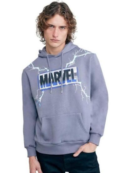 SUDADERA ESTAMPADO GRIS MARVEL