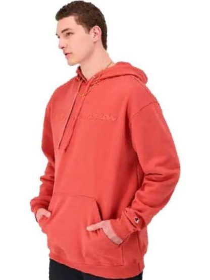 SUDADERA POWERBLEND GRAPHIC HOODIE NARANJA CHAMPION