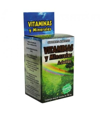 TBS. VITAMINAS Y MINERALES ADULTOS C 60 EDAFER NATURA