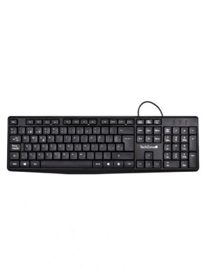 TECLADO TECHZONE GRIMLY ALAMBRICO USB NEGRO (ESPANOL)