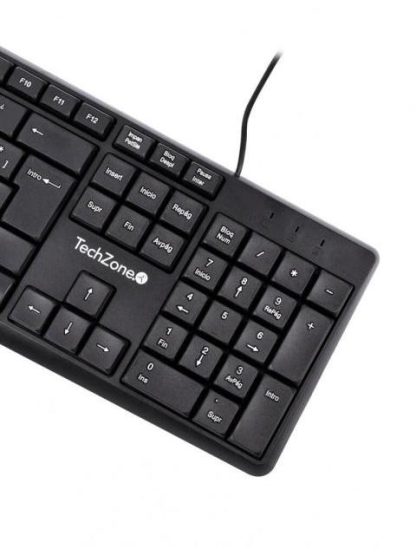 TECLADO TECHZONE GRIMLY ALAMBRICO USB NEGRO (ESPANOL) - Image 3