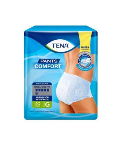 TENA UNISEX COMFORT ROPA INTER MED 10 PZ