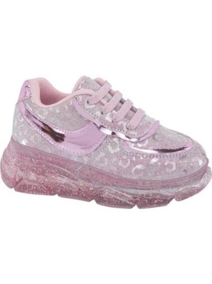 TENIS CASUAL CHOCLO GLITER LUCES ROSA URBAN SHOES - Image 2